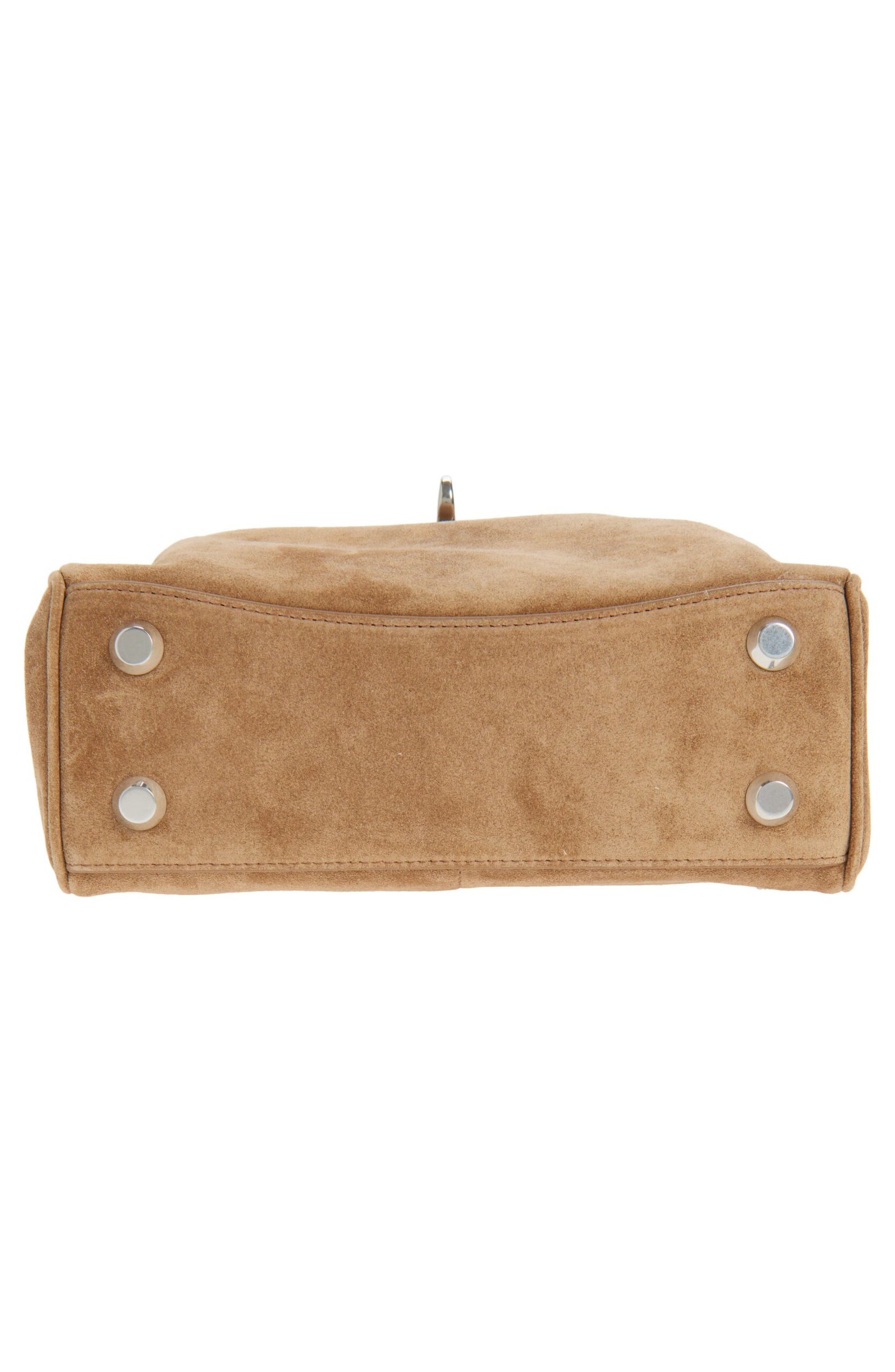 Balenciaga Mini Rodeo Suede & Fleece Top Handle Bag - Image 7
