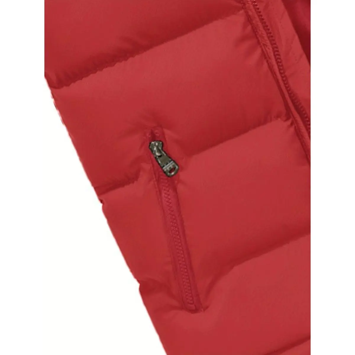 Windproof Solid Sleeveless Puffer Vest for Men Outdoor Active Zip-Up Stand Collar with Zipper Pockets Water-Resistant Breathable Polyester Sportswear. - Image 9