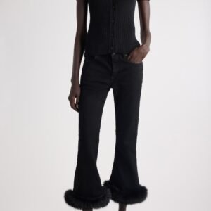 Balenciaga Short Sleeve Rib Top