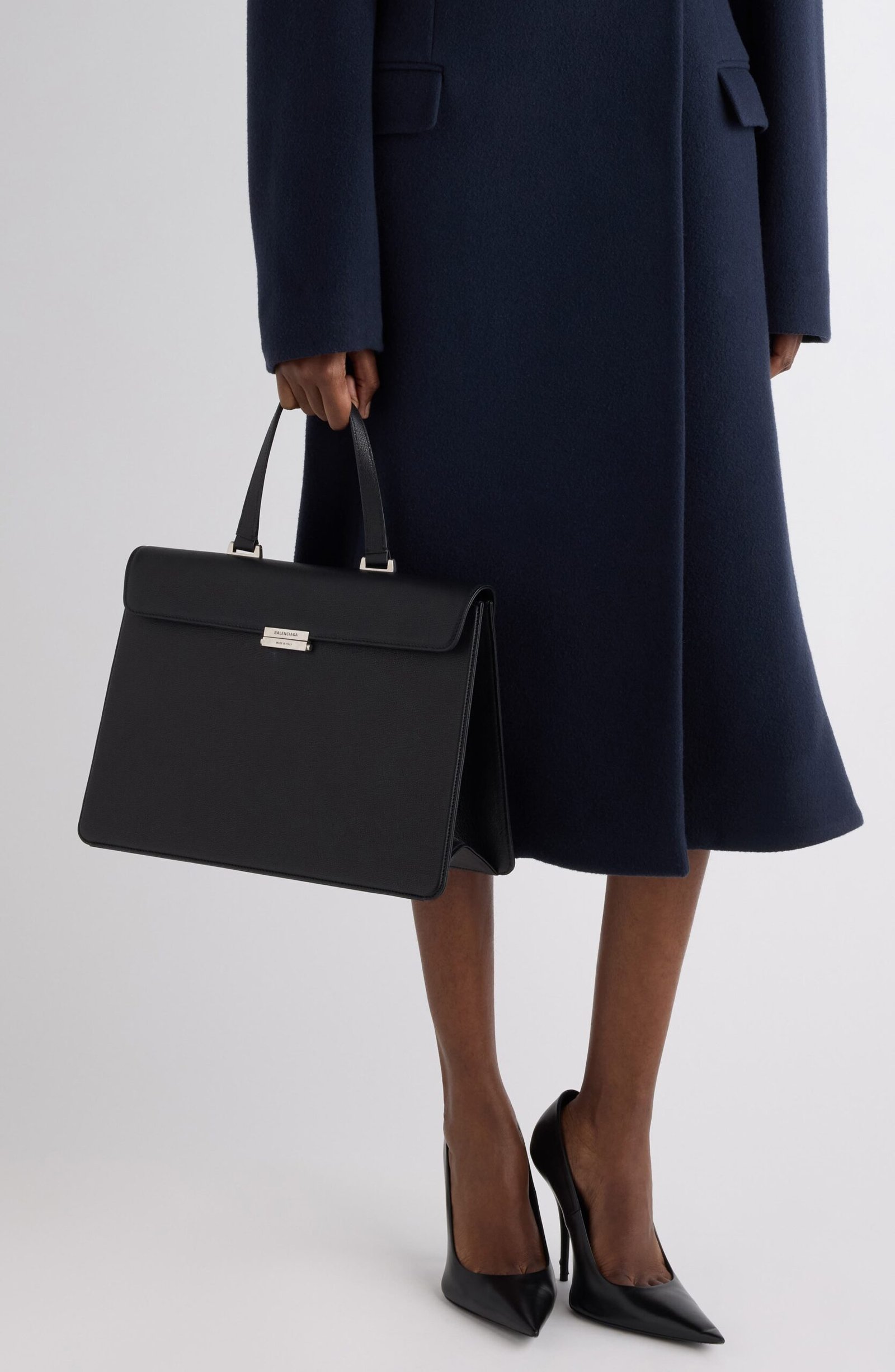 Balenciaga Textured Leather Briefcase - Image 2