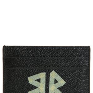 Balenciaga Cash Tape Type Logo Leather Card Holder