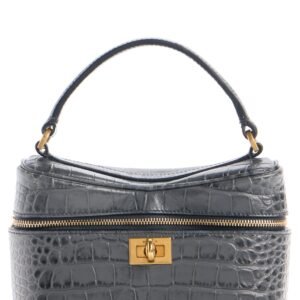 Balenciaga Rodeo Croc Embossed Leather Vanity Case