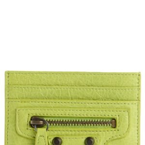 Balenciaga Le City Crackled Leather Card Case