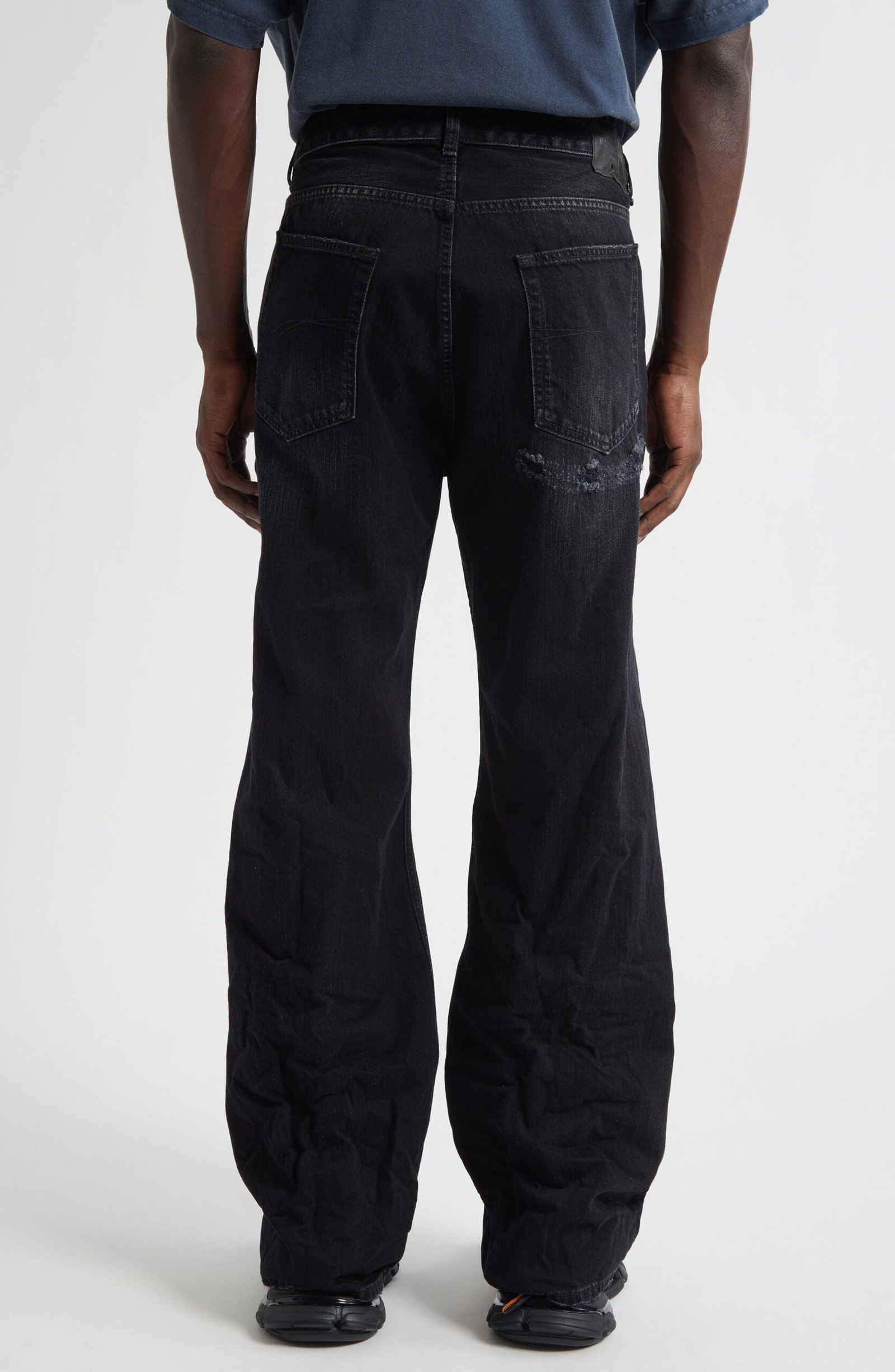 Balenciaga Distressed Relaxed Fit Jeans - Image 3