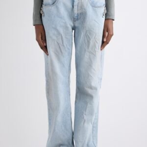 Balenciaga City Distressed Straight Leg Jeans
