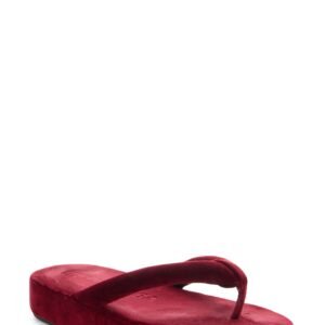 Balenciaga Jet Lag Velvet Platform Flip Flop (Women)