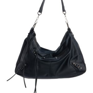 Balenciaga Le City Moto Nylon Messenger Bag