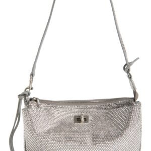 Balenciaga Mini Rodeo Crystal Embellished Leather Sling Pouchette