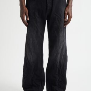 Balenciaga Distressed Relaxed Fit Jeans