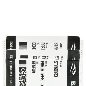 Balenciaga Boarding Pass Leather Card Case