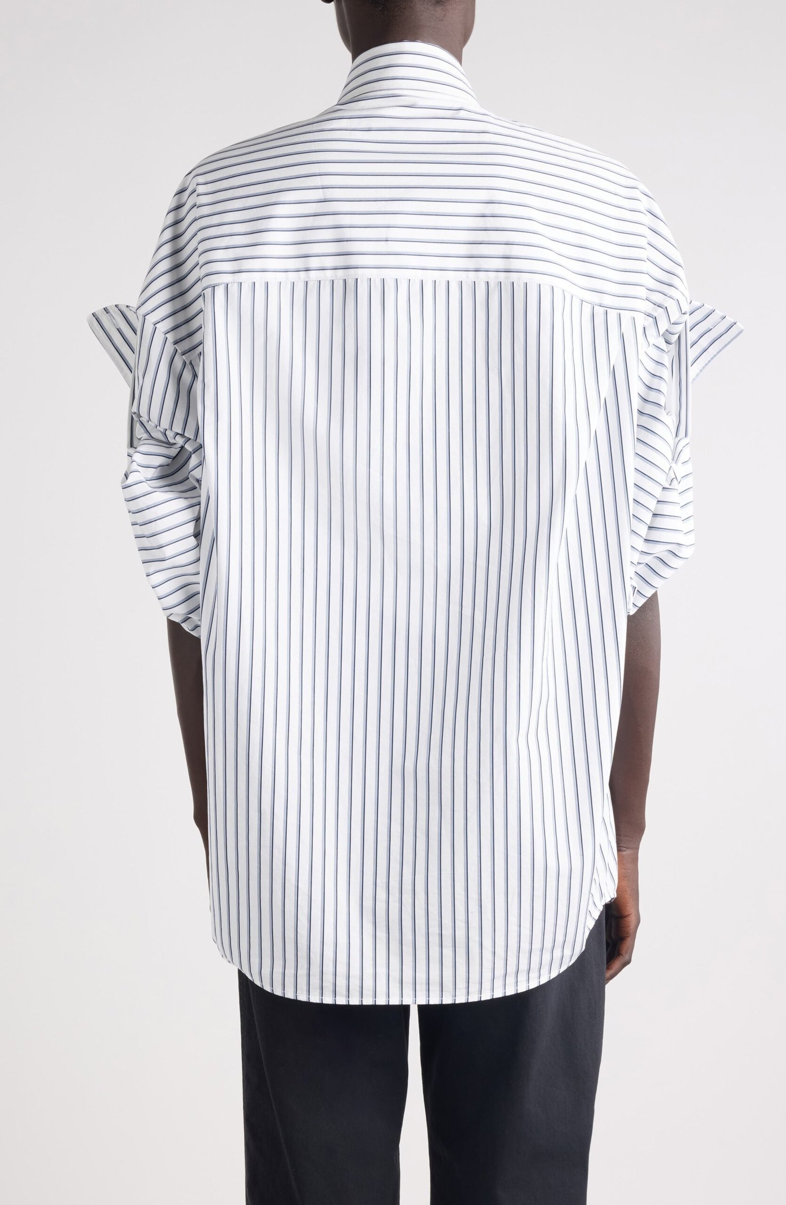 Balenciaga Tucked Short Sleeve Button-Down Shirt - Image 3