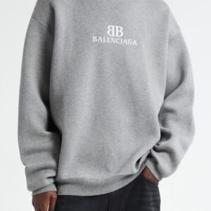 Balenciaga BB Logo Jacquard Crewneck Sweater