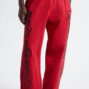 Balenciaga Embroidered Baggy Fleece Pants