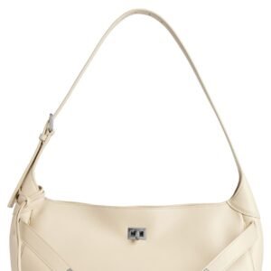 Balenciaga Small Bel Air Belted Leather Shoulder Bag