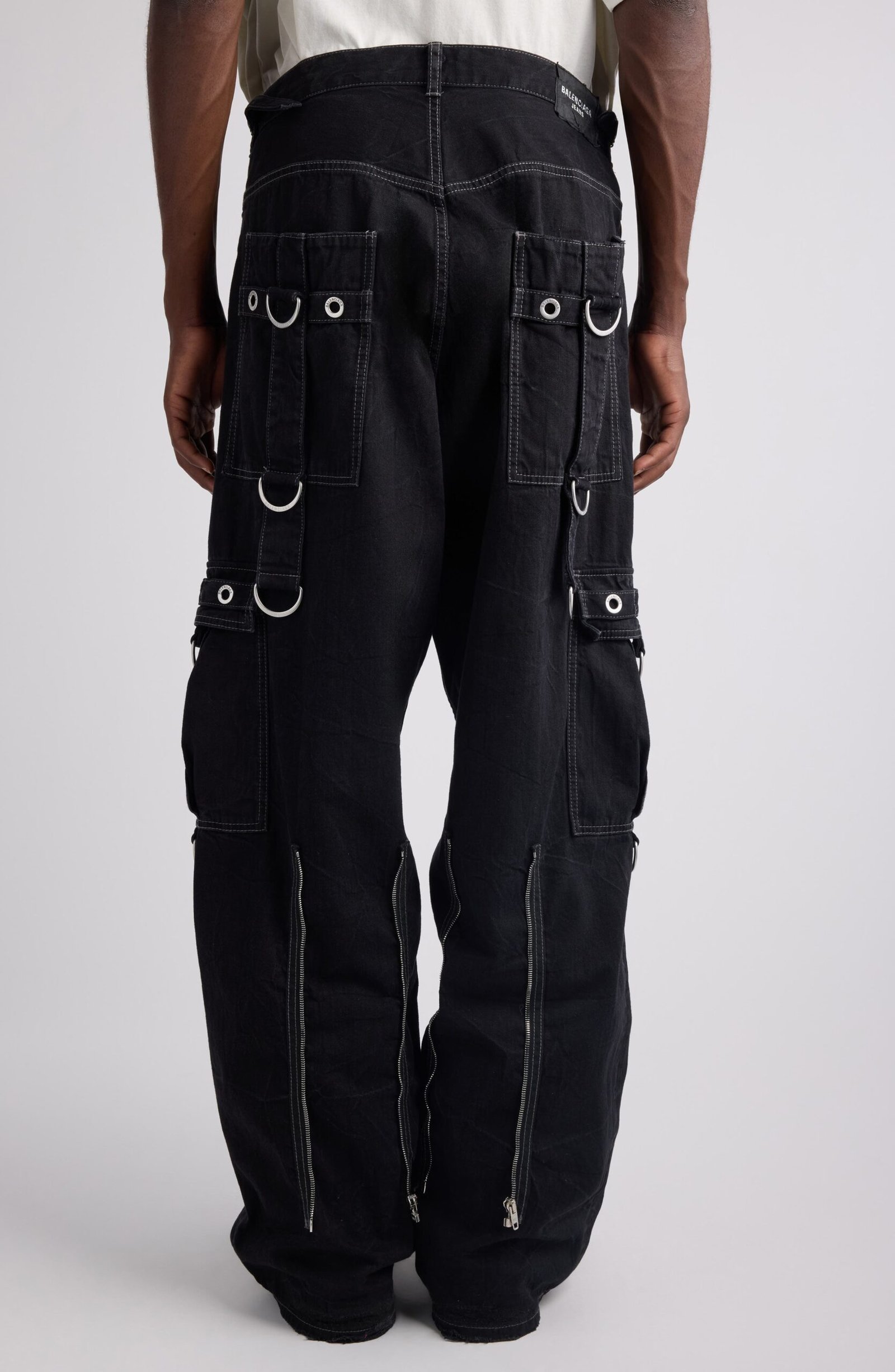 Balenciaga Cotton D-Ring Cargo Pants - Image 3