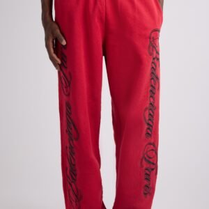 Balenciaga Big B Cursive Logo Embroidered Dry Fleece Sweatpants