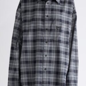 Balenciaga Regular Fit Plaid Button-Up Shirt