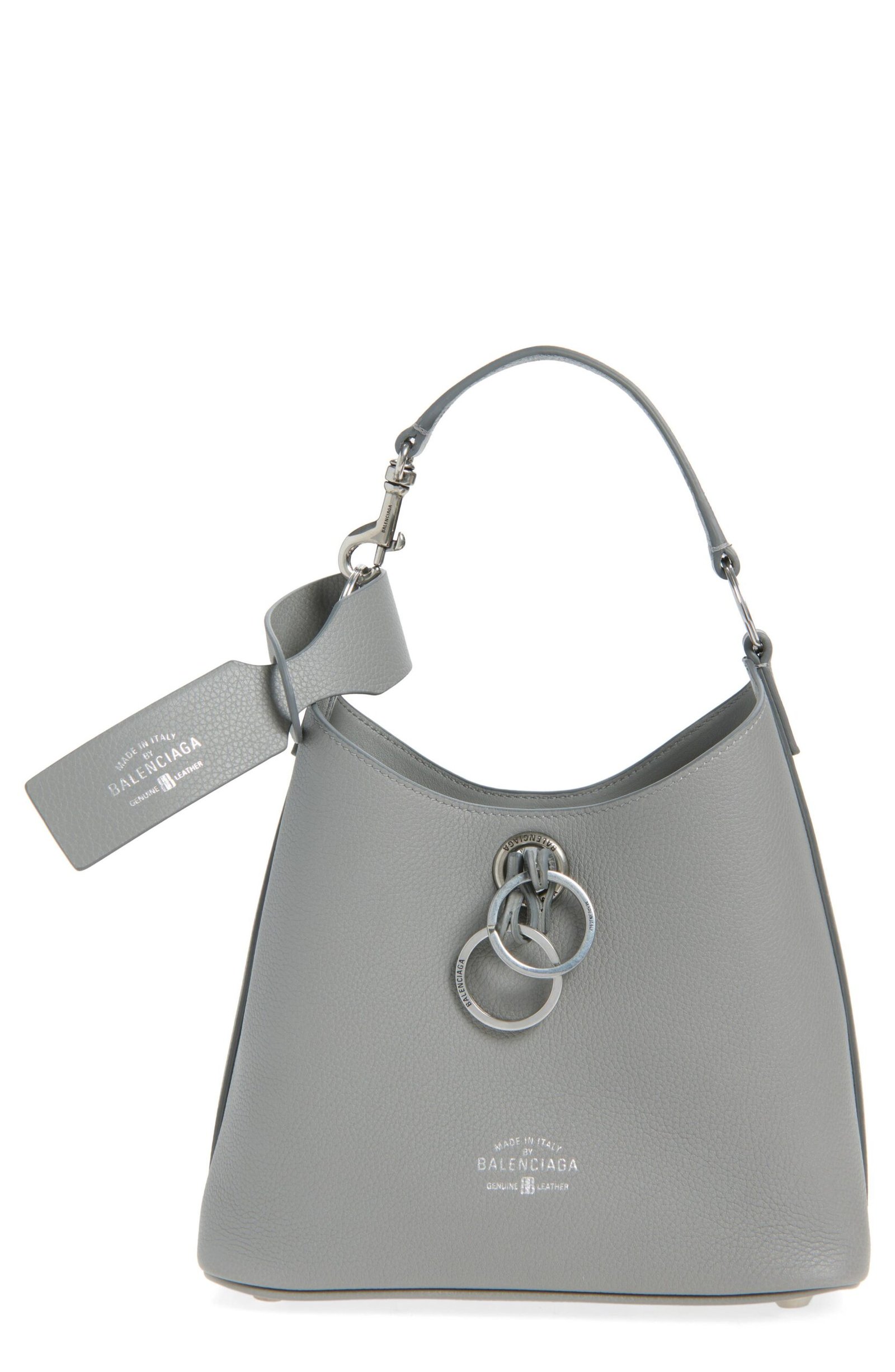 Balenciaga Small Carrie Grained Leather Hobo Bag - Image 7