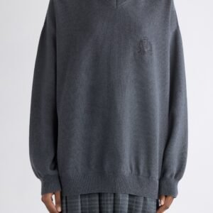 Balenciaga Long Sleeve Layered Sweater Dress