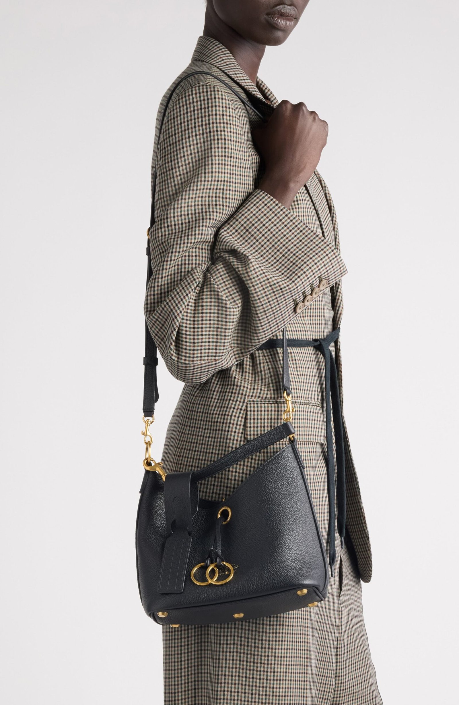 Balenciaga Small Carrie Grained Leather Hobo Bag - Image 2