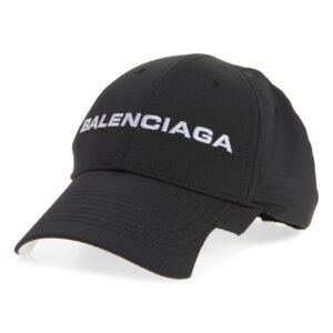 Balenciaga Logo Embroidered Adjustable Baseball Cap