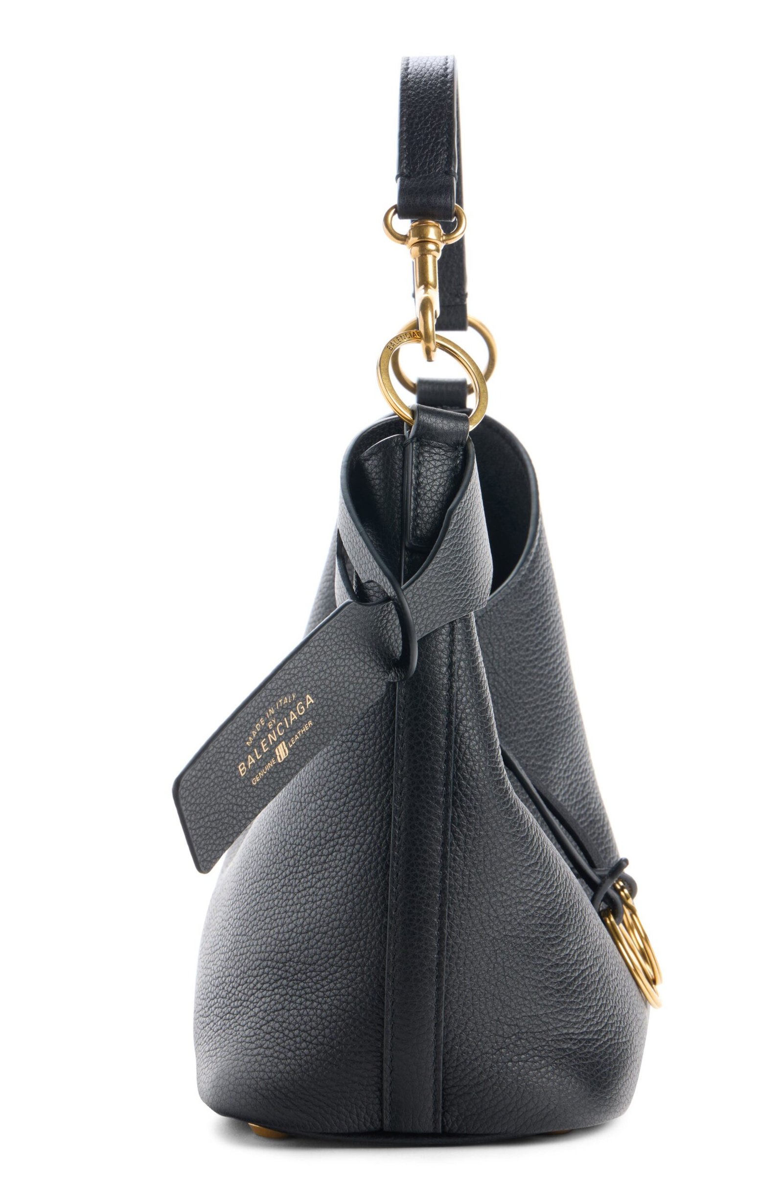 Balenciaga Small Carrie Grained Leather Hobo Bag - Image 5