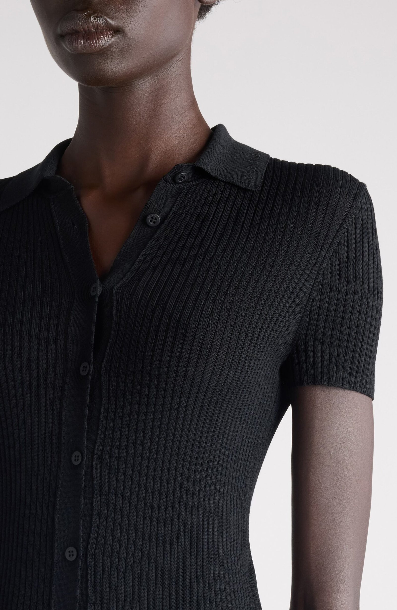 Balenciaga Short Sleeve Rib Top - Image 4