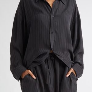 Balenciaga Fluid Stripe Button-Up Shirt