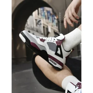 Men Unisex Casual Basketball Shoes, Soft Cushioned Comfort, Street Style Fashion Sneakers, All-Season Wear, Low Top Design