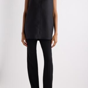 Balenciaga Wool & Silk Crepe Cocoon Minidress