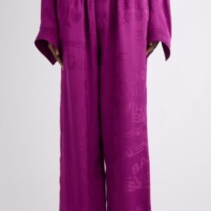 Balenciaga Logo Jacquard Pajama Pants