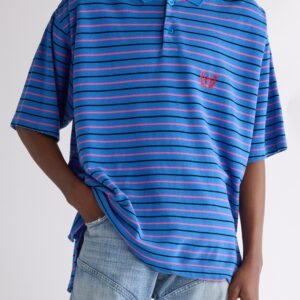 Balenciaga Laurel Embroidered Oversize Cotton Piqué Polo