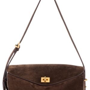 Balenciaga Medium Paris VII Suede Shoulder Bag