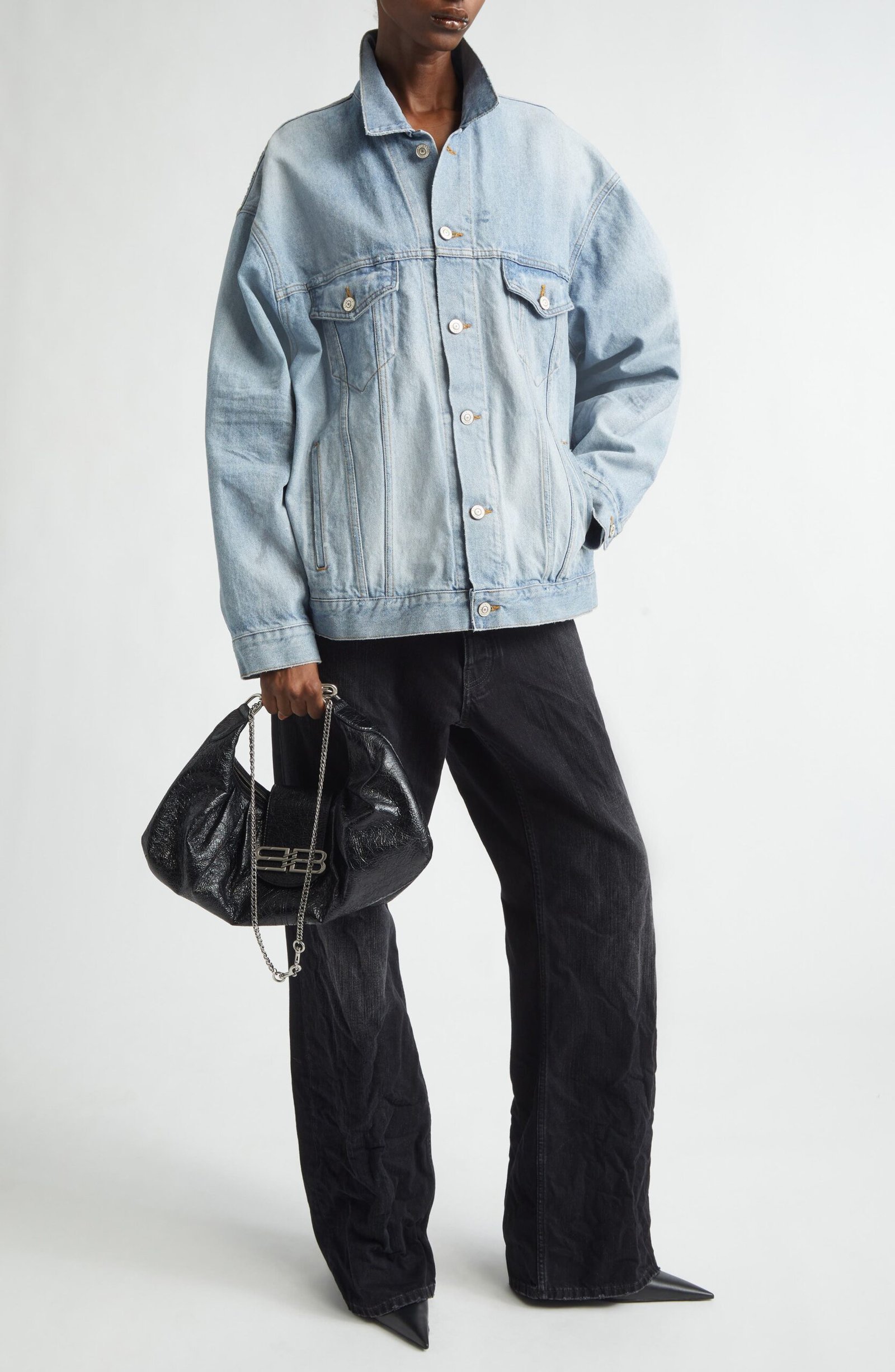 Balenciaga Distressed Relaxed Fit Jeans - Image 2