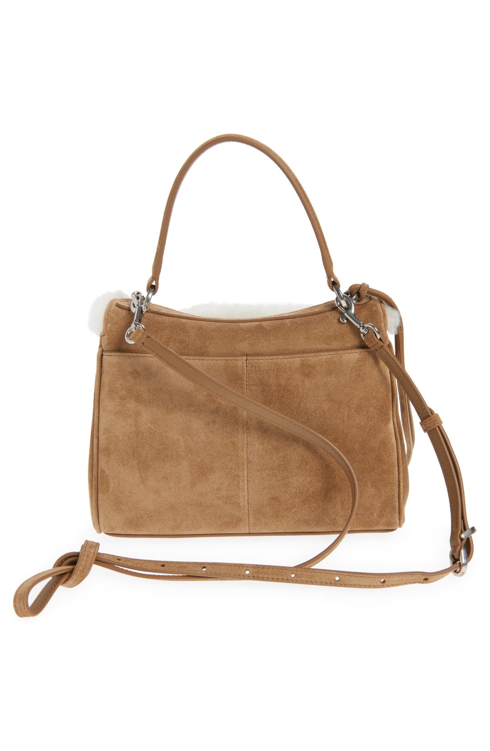 Balenciaga Mini Rodeo Suede & Fleece Top Handle Bag - Image 4