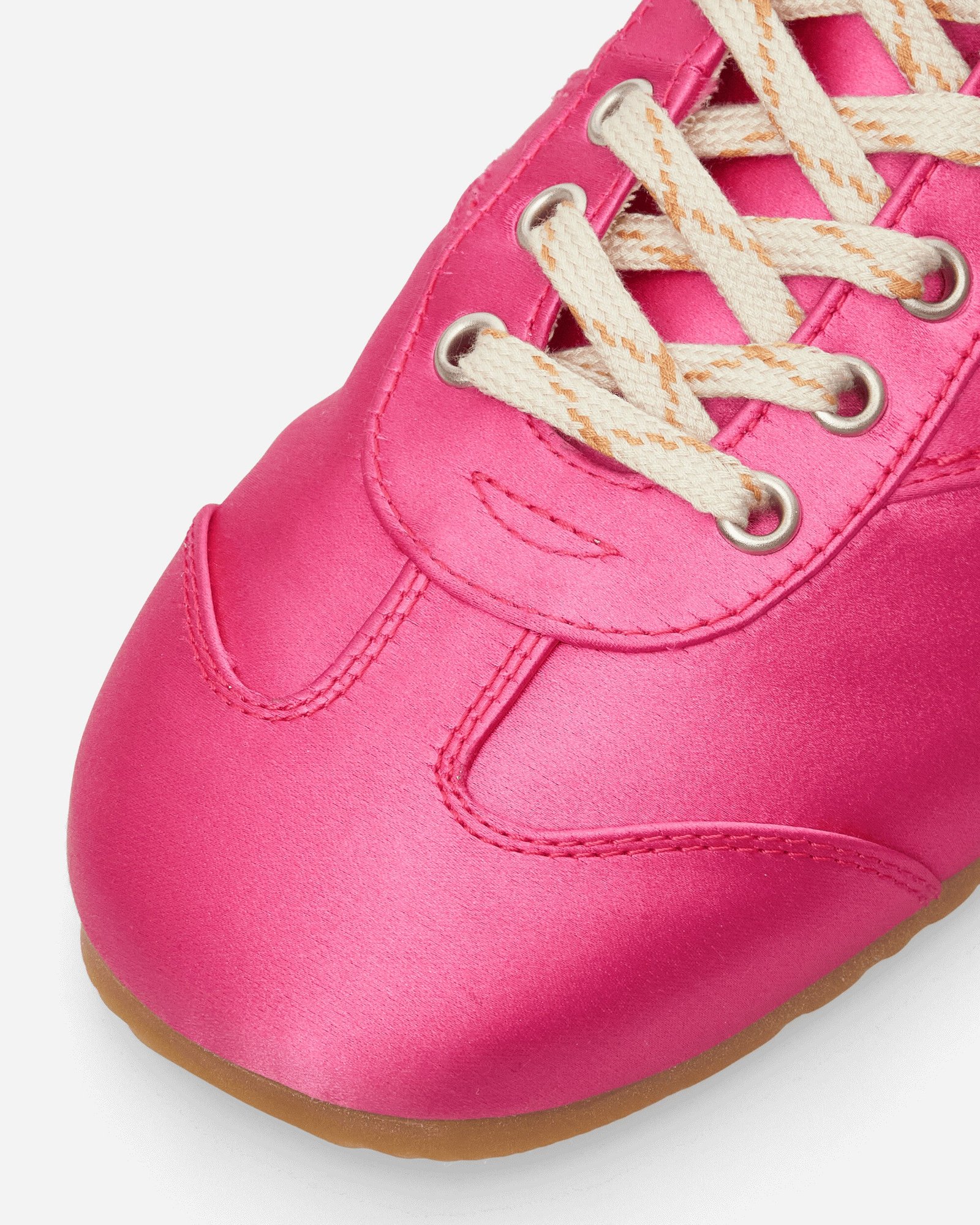 Satin High Top Sneakers Fuchsia - Image 6
