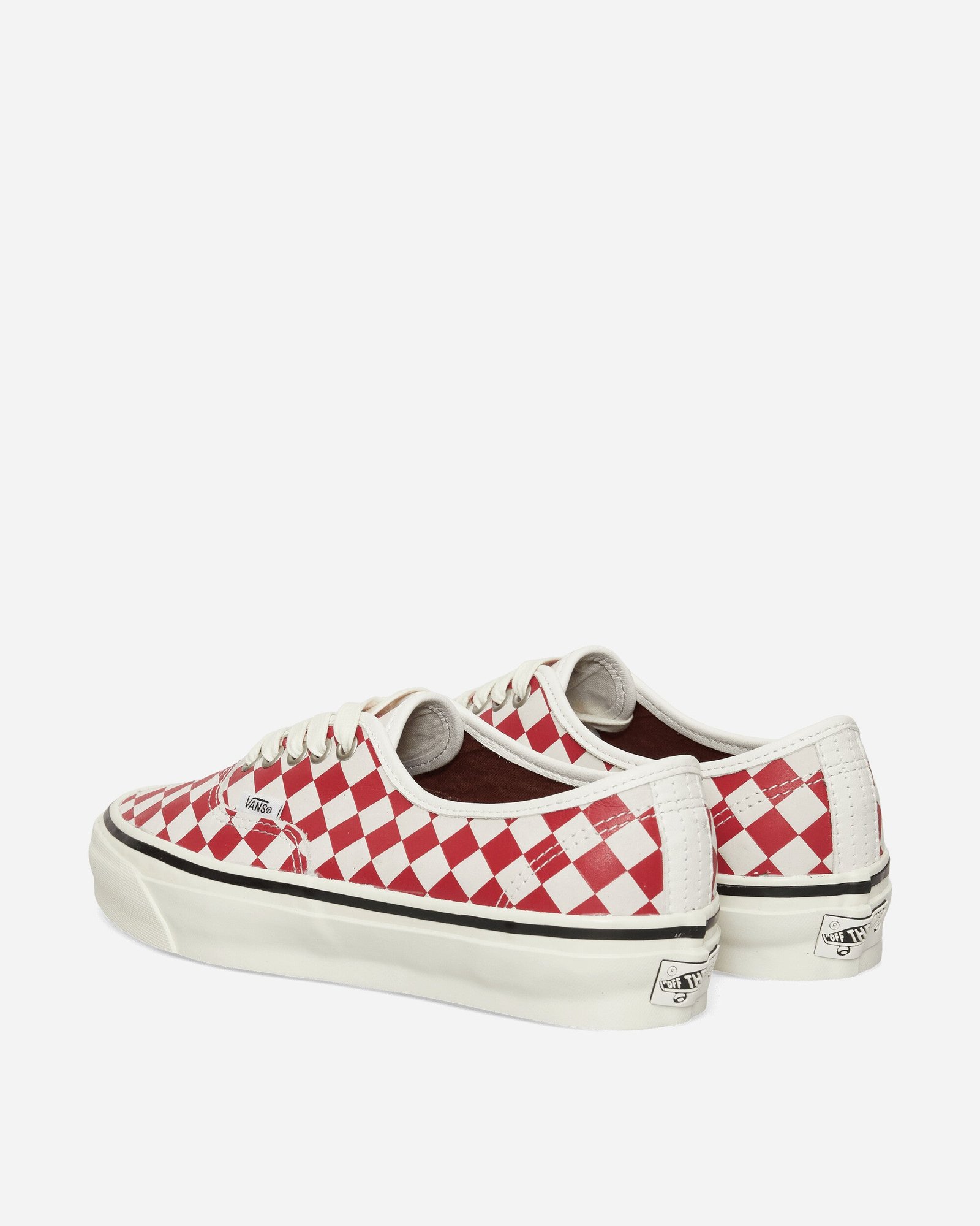 Authentic 44 Diamond Check Sneakers Red / Marshmallow - Image 4