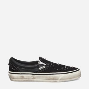Premium Classic Slip-On Pearlized Sneakers Black