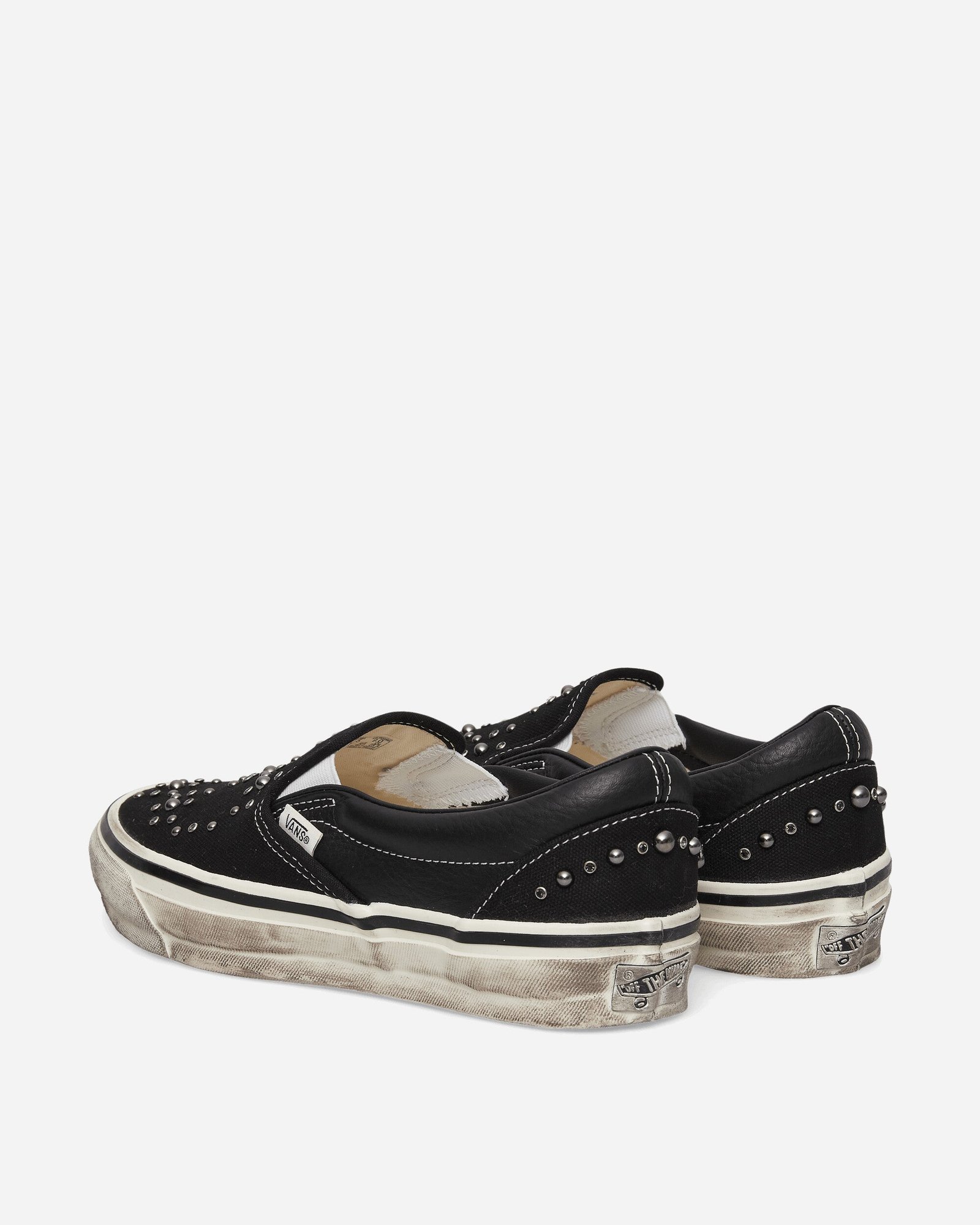 Premium Classic Slip-On Pearlized Sneakers Black - Image 4