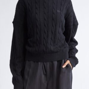 Balenciaga Cotton Cable Knit Sweater