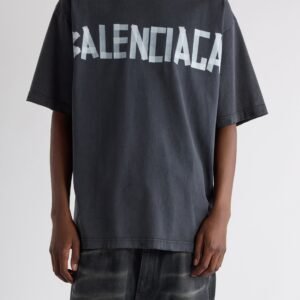 Balenciaga Medium Fit Tape Type Logo Graphic T-Shirt