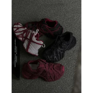 Full Rhinestone Strap Dad Sneakers 2026 Early Spring Collection Women's Fashion Rhinestone Sneakers Platform Casual Shoes Bedazzled Design Viral Dup Look Expensive For Less SpringStatements