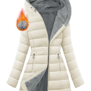 2025 Fitted Women's Winter Windproof Fur Warm Slim Fit Down Jacket - Waterproof Long Ski Coat for Commuting Womenswear Tops Basic Fitted Minimalist Outerwear Army Green. winter activewear