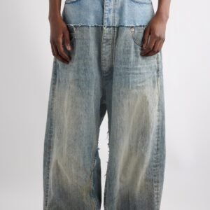 Balenciaga Distressed Layered Jeans