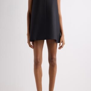 Balenciaga Wool & Silk Crepe Babydoll Minidress