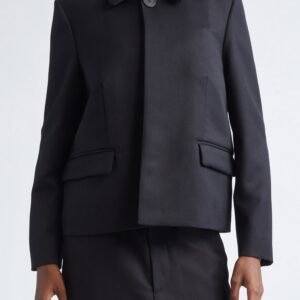 Balenciaga Boxy Wool Crop Jacket
