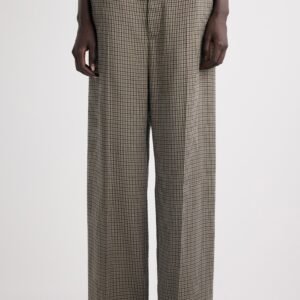 Balenciaga Check Wide Leg Pants