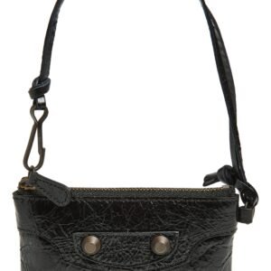 Balenciaga Le City Zip Pouch Leather Shoulder Bag