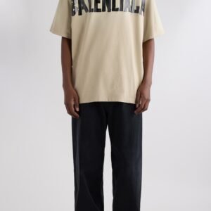 Balenciaga Medium Fit Tape Type Logo Graphic T-Shirt