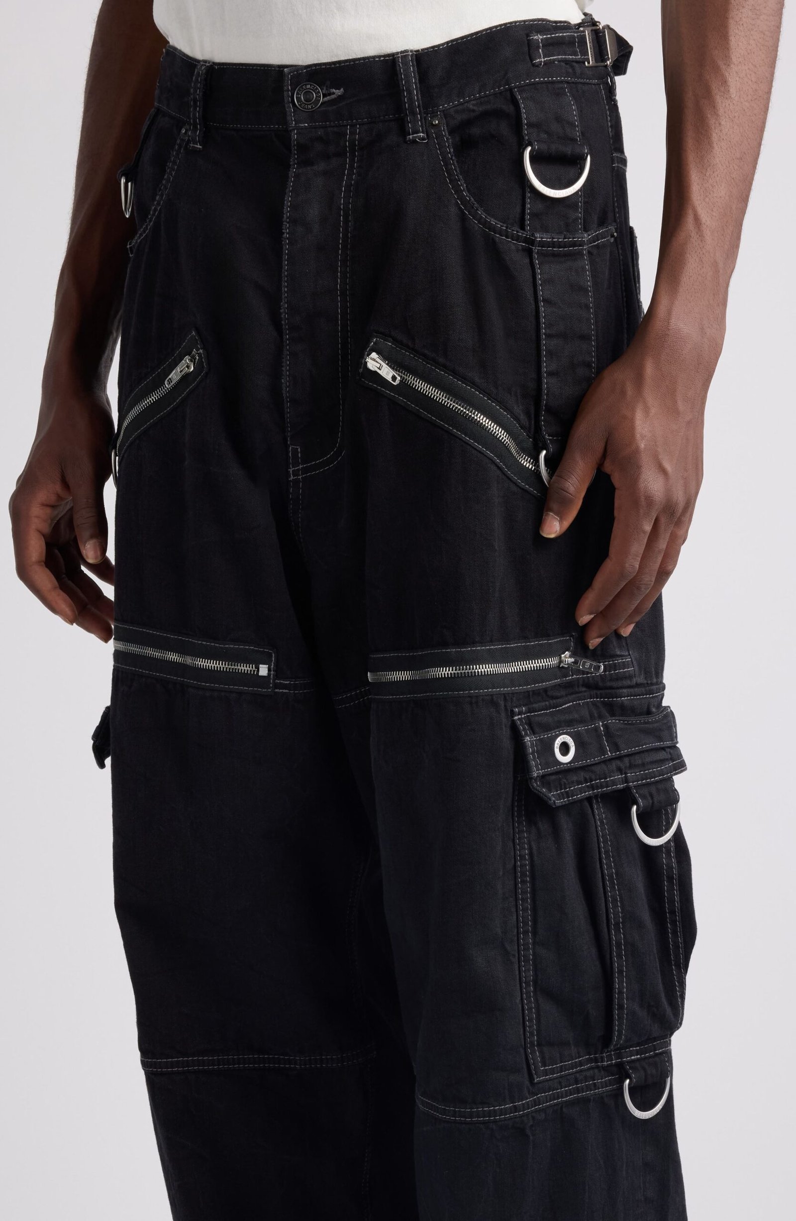 Balenciaga Cotton D-Ring Cargo Pants - Image 5